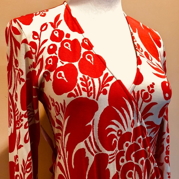 Diane von Furstenberg DVF Wrap Silk Jersey Dress P - Picture 4 of 7